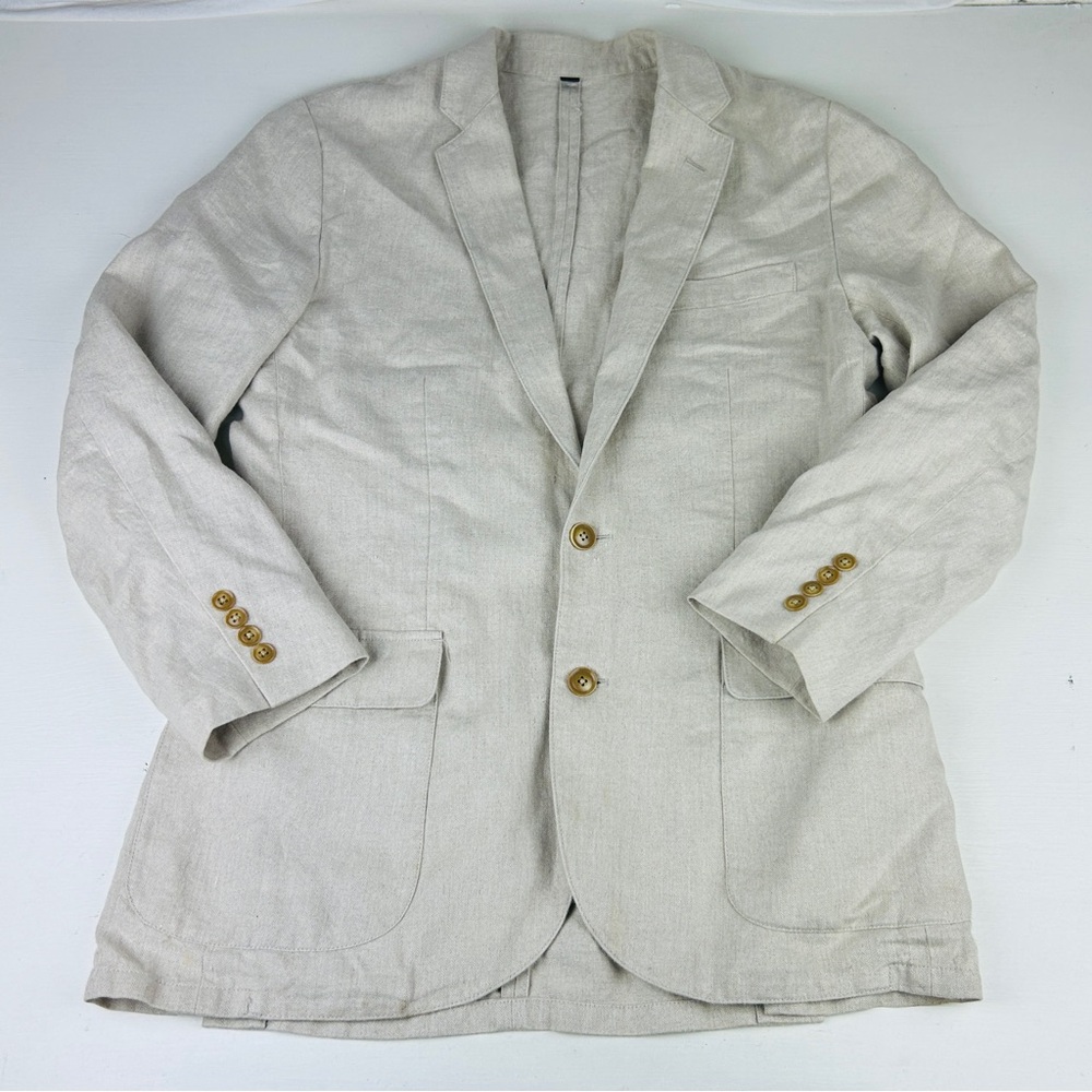 J. Crew Linen Lightweight Cream Sport Coat